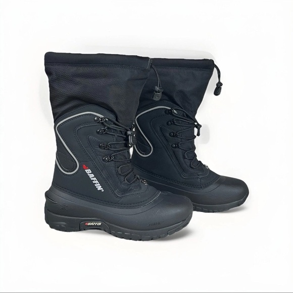Baffin Flare Snow Boots Black Removable Inner Waterpro Lightweight Women's 8 - Picture 1 of 16